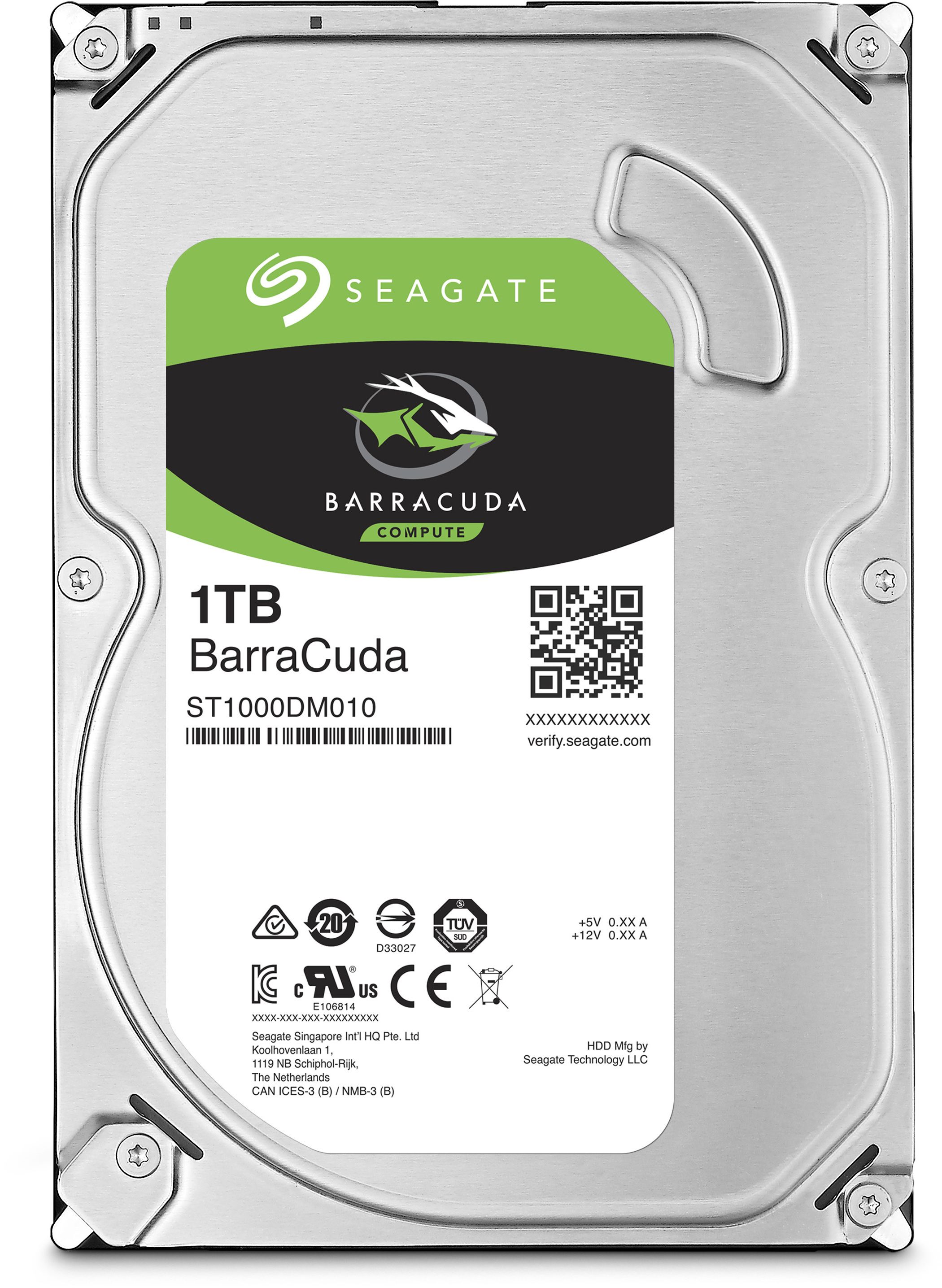 SEAGATE Desktop Barracuda 7200 1TB HDD 7200rpm SATA serial ATA 6Gb/s NCQ 64MB cache 3.5inch BLK
